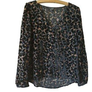 Guess |  Leopard Animal Print Blouse